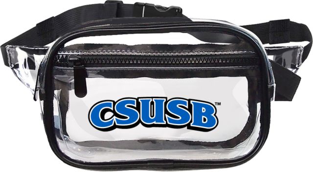 Cal State San Bernardino Clear Fanny Pack CSUSB - ONLINE ONLY