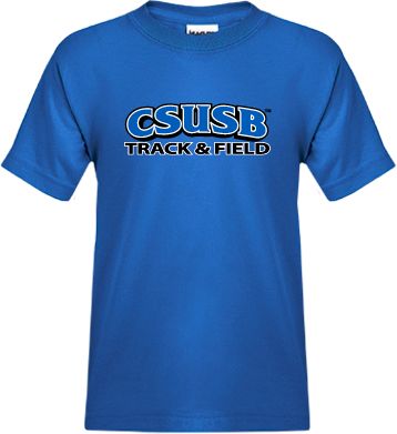 Cal State San Bernardino Youth T Shirt Track and Field - ONLINE ONLY