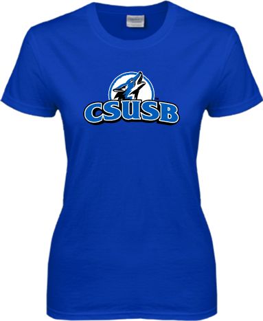 Cal State San Bernardino Womens Short Sleeve Tee Primary Logo - ONLINE ONLY
