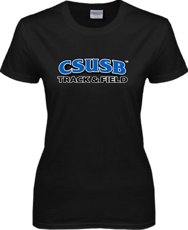 Cal State San Bernardino Ladies T Shirt Track and Field - ONLINE ONLY