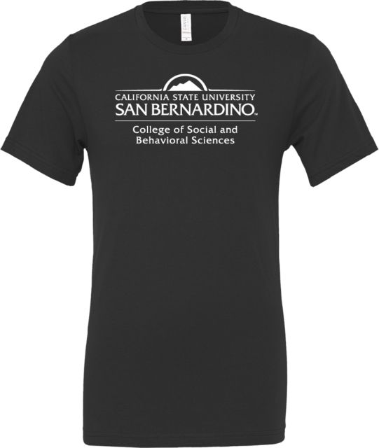Cal State San Bernardino Bella + Canvas Jersey Cotton T Shirt College of Social and Behavior Sciences - CSUSB - ONLINE ONLY