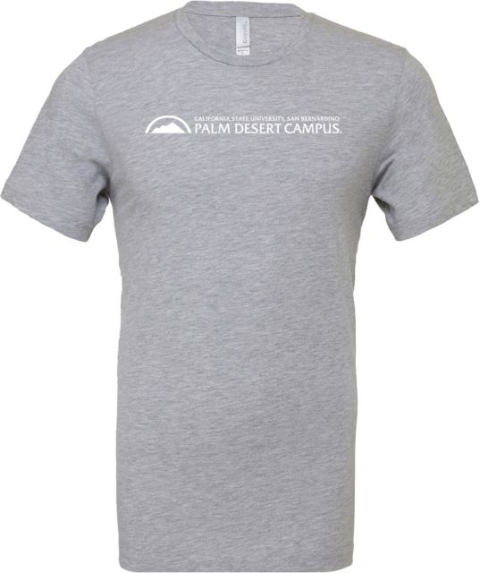 Cal State San Bernardino Bella + Canvas CVC T Shirt Cal State University San Bernardino Palm Desert Campus Institutional Horizontal - ONLINE ONLY