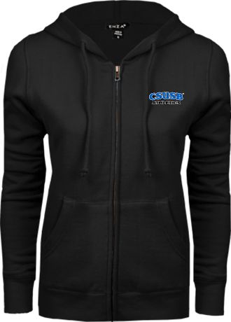 Cal State San Bernardino ENZA Womens Fleece Full Zip Hoodie CSUSB Athletics - ONLINE ONLY