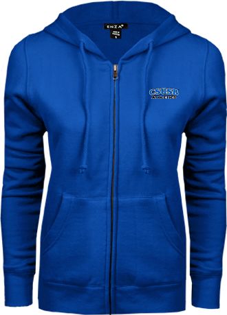 Cal State San Bernardino ENZA Womens Fleece Full Zip Hoodie CSUSB Athletics - ONLINE ONLY