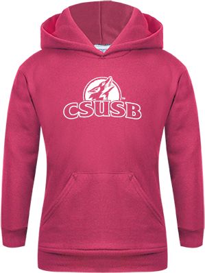 Cal State San Bernardino Youth Fleece Hoodie Primary Logo - ONLINE ONLY