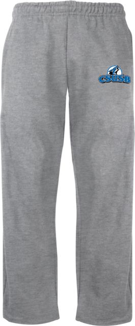 Cal State San Bernardino Fleece Open Bottom Pant Primary Logo - ONLINE ONLY