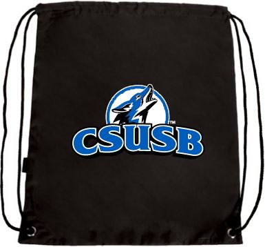 Cal State San Bernardino Drawstring Backpack Primary Logo - ONLINE ONLY