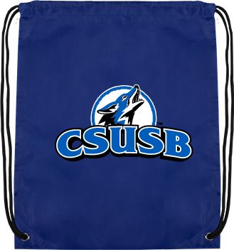 Cal State San Bernardino Drawstring Backpack Primary Logo - ONLINE ONLY