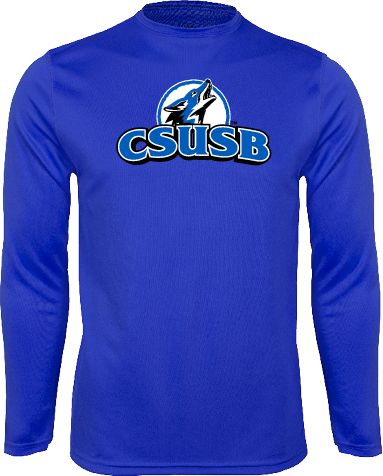 Cal State San Bernardino Performance Long Sleeve Shirt Primary Logo - ONLINE ONLY