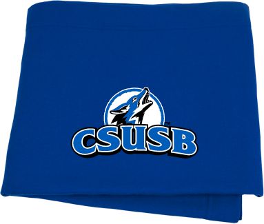 Cal State San Bernardino Sweatshirt Blanket Primary Logo - ONLINE ONLY