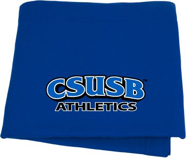 Cal State San Bernardino Sweatshirt Blanket CSUSB Athletics - ONLINE ONLY