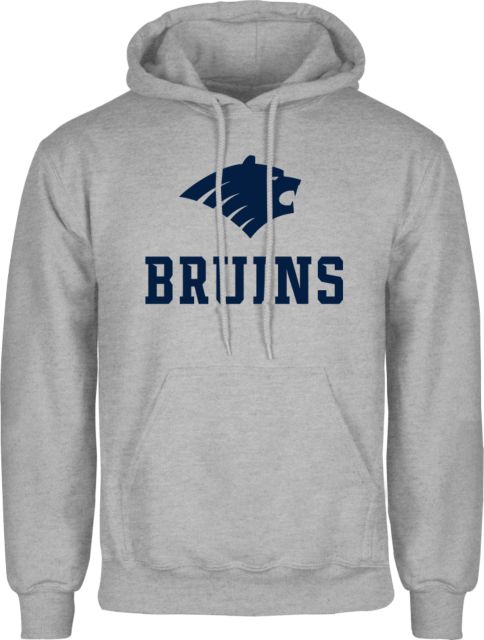 George Fox Fleece Hoodie Mascot Bruins Stacked - ONLINE ONLY