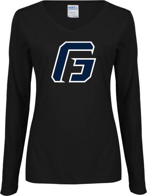 George Fox Ladies Long Sleeve V Neck Tee G - ONLINE ONLY