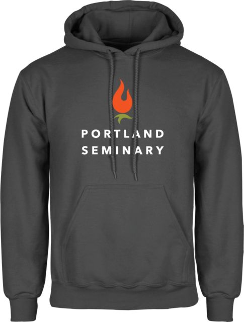 George Fox Fleece Hoodie Portland Seminary Stacked - ONLINE ONLY