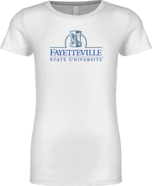 Fayetteville Next Level Girls Fashion Fit T Shirt Fayetteville State University Logo - ONLINE ONLY