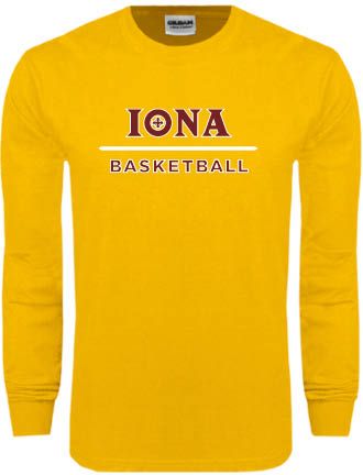 Iona Long Sleeve T Shirt Basketball - ONLINE ONLY