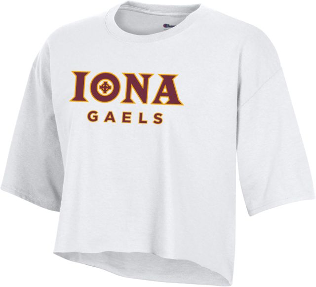 Iona Champion Crop Tee Primary Wordmark - ONLINE ONLY