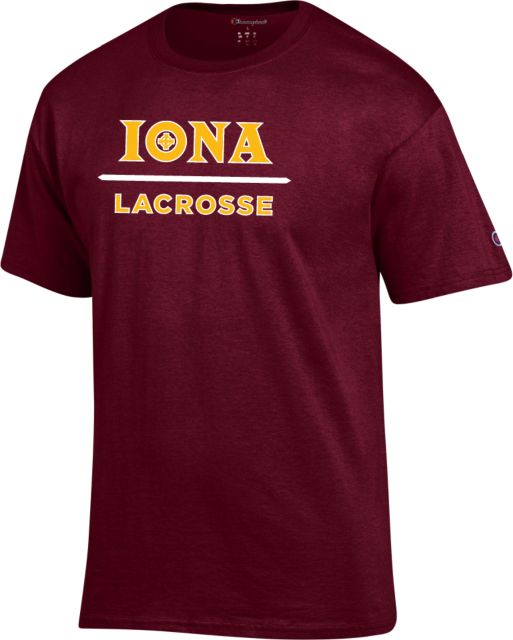 Iona Champion T Shirt Lacrosse - ONLINE ONLY
