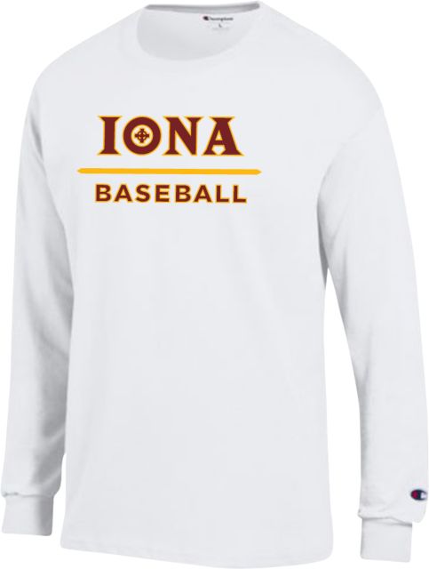 Iona Champion Long Sleeve T Shirt Baseball - ONLINE ONLY