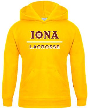 Iona Youth Fleece Hoodie Lacrosse - ONLINE ONLY