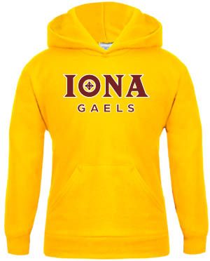 Iona Youth Fleece Hoodie Official Logo - ONLINE ONLY