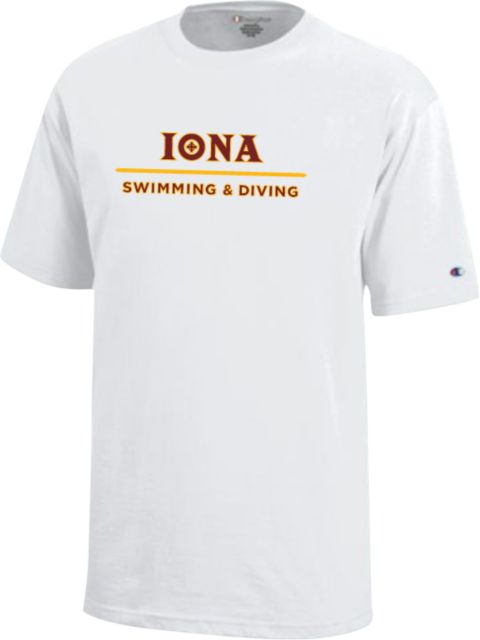 Iona Youth Champion Short Sleeve Tee Swimming and Diving - ONLINE ONLY