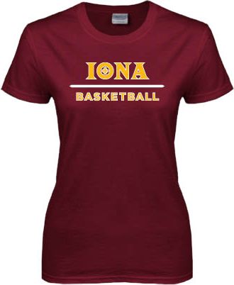 Iona Womens Short Sleeve Tee Basketball - ONLINE ONLY