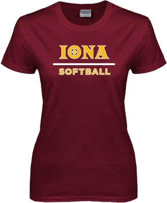 Iona Womens Short Sleeve Tee Softball - ONLINE ONLY