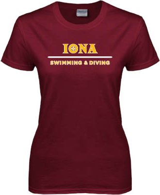 Iona Womens Short Sleeve Tee Swimming and Diving - ONLINE ONLY