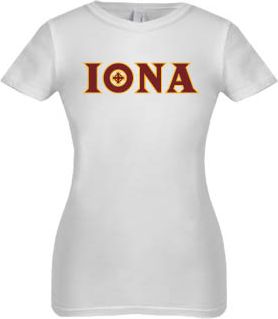 Iona Next Level Girls Fashion Fit T Shirt Iona Wordmark - ONLINE ONLY