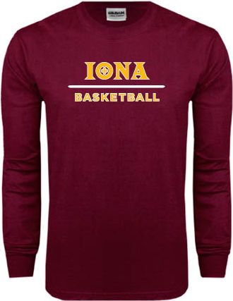 Iona Long Sleeve T-Shirt Basketball - ONLINE ONLY