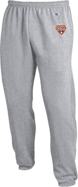 Iona Champion Banded Bottom Sweatpants Athletic Mark - ONLINE ONLY