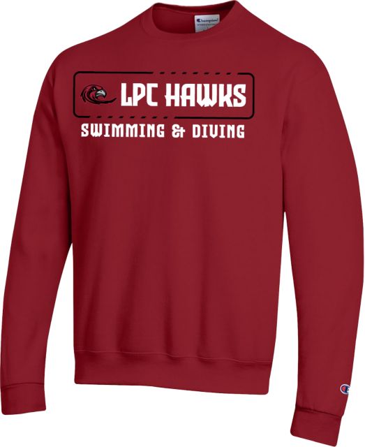 Las Positas Champion Fleece Crew LPC Hawks - Swimming and Diving - ONLINE ONLY