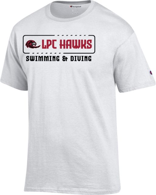 Las Positas Champion T Shirt LPC Hawks - Swimming and Diving - ONLINE ONLY