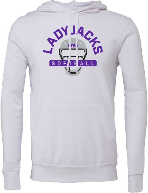 Stephen F Austin Bella + Canvas Fleece Hood SFA Ladyjacks Softball - Catchers Helmet - ONLINE ONLY