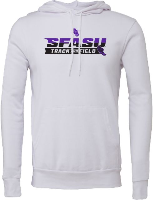 Stephen F Austin Bella + Canvas Fleece Hood SFASU Track and Field Finish Line - ONLINE ONLY