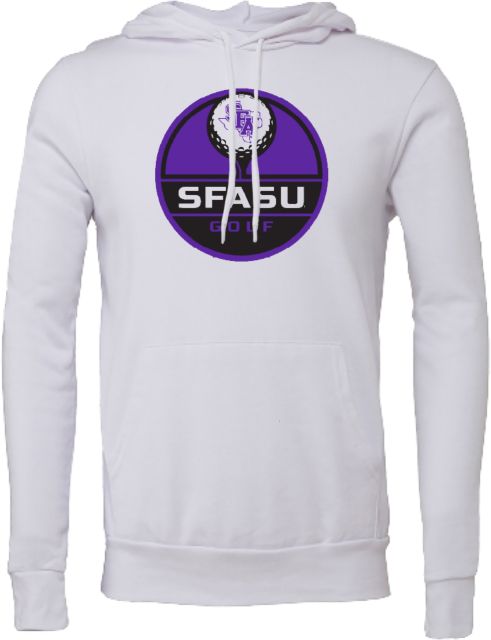 Stephen F Austin Bella + Canvas Fleece Hood SFASU Golf Tee - ONLINE ONLY
