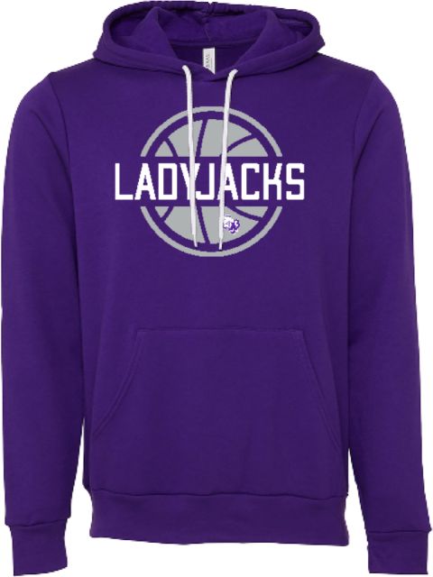 Stephen F Austin Bella + Canvas Fleece Hood SFA Ladyjacks through Basketball - ONLINE ONLY