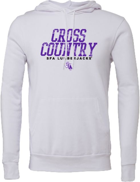 Stephen F Austin Bella + Canvas Fleece Hood SFA Lumberjacks Cross Country Rays - ONLINE ONLY