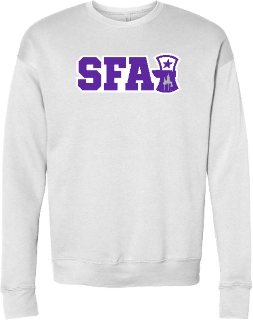 Stephen F Austin Bella + Canvas Fleece Crew SFA Athletics Word Mark - ONLINE ONLY