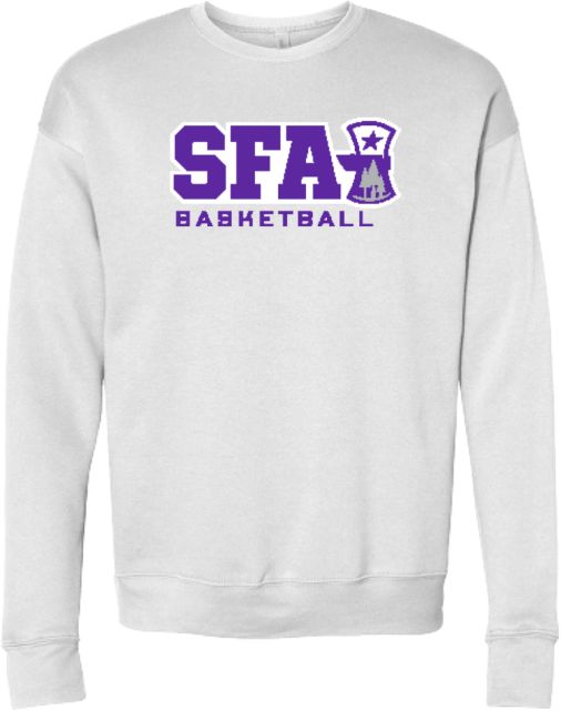 Stephen F Austin Bella + Canvas Fleece Crew SFA Basketball - ONLINE ONLY