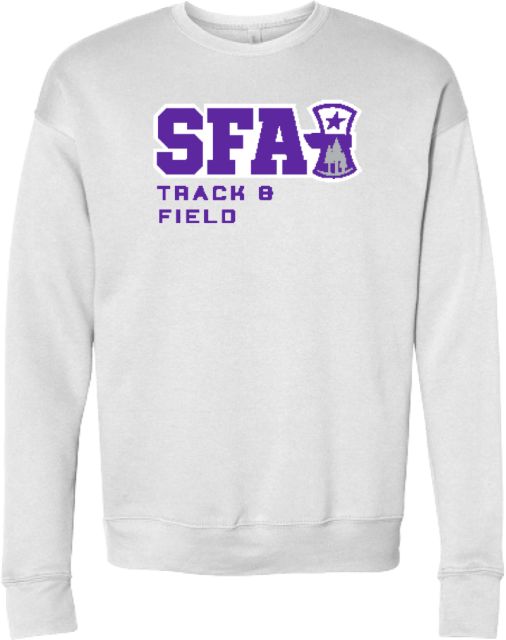 Stephen F Austin Bella + Canvas Fleece Crew SFA Track and Field - ONLINE ONLY