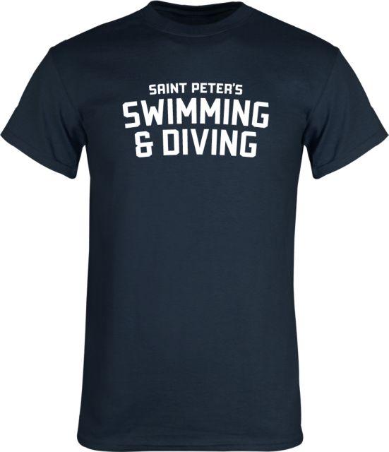 Saint Peters T Shirt Arched Lockup Swimming and Diving - ONLINE ONLY