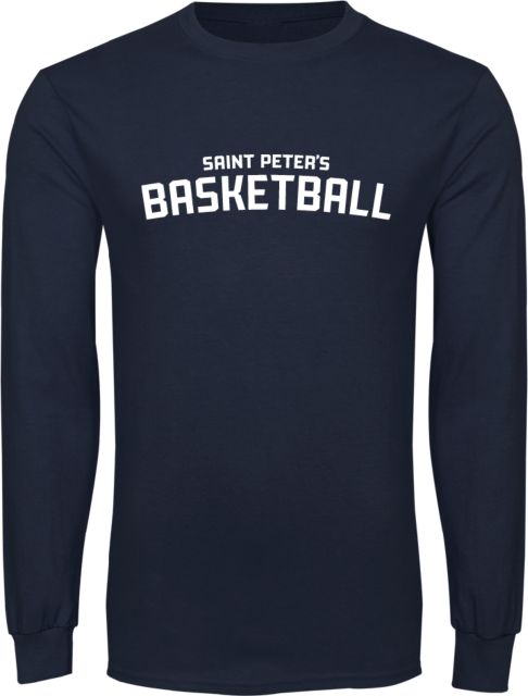 Saint Peters Long Sleeve T Shirt Arched Lockup Basketball - ONLINE ONLY