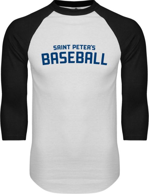 Saint Peters Raglan Baseball T Shirt Arched Lockup Baseball - ONLINE ONLY