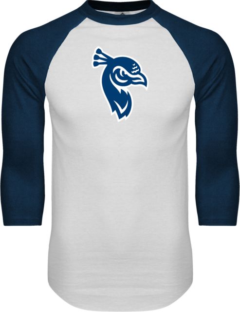 Saint Peters Raglan Baseball T Shirt Saint Peters Mascot Head - ONLINE ONLY