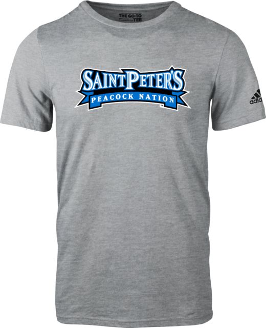 Saint Peters Adidas Logo T Shirt Saint Peters Peacock Nation Banner ONLINE ONLY Saint Peter s University