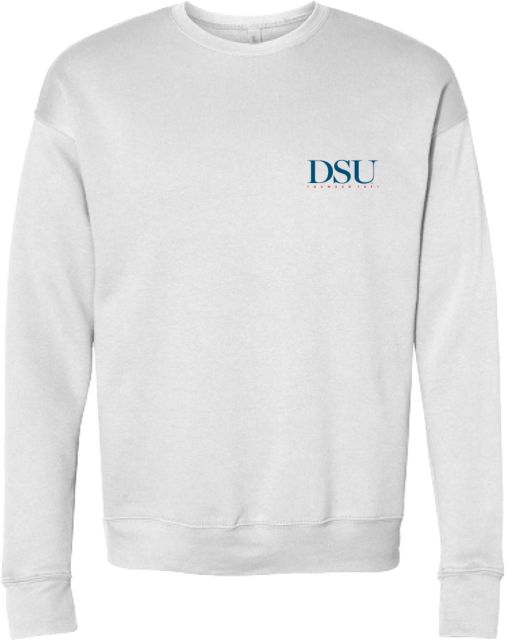 Delaware State Bella + Canvas Fleece Crew DSU Academic Without Flags - ONLINE ONLY