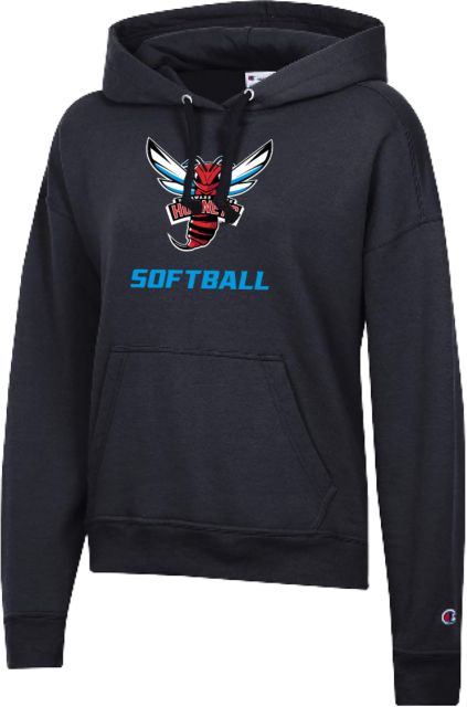 Delaware State Champion Womens Powerblend Pullover Hood Delaware State Softball - ONLINE ONLY