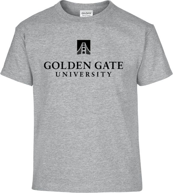 Golden Gate Youth T Shirt Golden Gate University Stacked - ONLINE ONLY